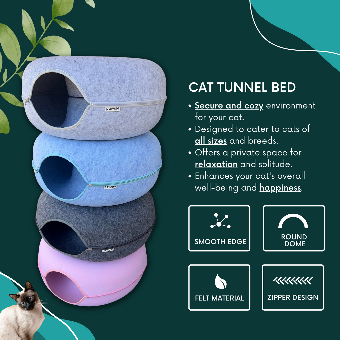 Cat Tunnel Bed